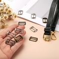 thumbnail image 4 of Uxcell 10Pcs Hebilla de Gorro de Béisbol de Metal, Ajustador de Correa de Gorro Ajustable, Sostenedor de Correa de Bolsa, Suministros de Hardware para Hacer Accesorios de Bolsos, Plata Brillante, 4 of 6