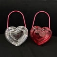 thumbnail image 3 of Women's Mini Heart Shaped Bag, Clear Acrylic Evening Clutch, Cute Heart Shaped Purse with Top Handle for Wedding Party, 3 of 6