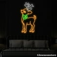 thumbnail image 2 of Glowneon Reindeer Neon Sign, Deer Cartoon LED Sign, Reindeer Lover Gift, Christmas Deer Decor, 2 of 5