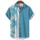 thumbnail image 3 of Camisa de manga corta con estampado 3D de árbol de coco para hombre, estilo hawaiano, para vacaciones en la playa, holgada, de talla grande, para verano de 2024, 3 of 5