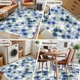 thumbnail image 5 of Kitchen Mats for Floor 3x5 Ft, Navy Blue Roses Non Slip Area Rugs for Kitchen Bedroom Entryway, Spring Floral Elegant Pastoral Botanical Washable Carpet Runner Rug Floor Mats for Bedroom Home Decor, 5 of 8