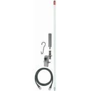 FIRESTIK - KW464A8A-W 4 FOOT 400 WATT ORIGINAL SERIES TRIM-TO-TUNE FIBERGLASS SINGLE MIRROR MOUNT CB ANTENNA KIT IN WHITE