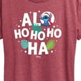 thumbnail image 3 of Lilo & Stitch - Alo Ho Ho Ho Ha - Women's Short Sleeve Graphic T-Shirt, 3 of 5