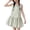 Z3-Green, variant on Wdgfv Girls Summer Dresses Casual Comfortable Flutter Sleeve Striped Round Neck Belted Toddler Kids Dress Age 3-7 Green 5-6 Years