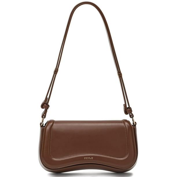Bolso de hombro Keyli, minibandolera, impermeable, marrón