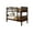Cappuccino, variant on Donco Kids Twin over Twin Solid Wood Mission Bunk Bed in Dark Gray
