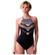 thumbnail image 1 of Gibobby Trajes de Baño Mujer Vendaje Bikini Ropa de playa Conjunto Traje de baño Estampado de una pieza Traje de baño de mujer Trajes de baño sexy Conjun(Negro,G), 1 of 5