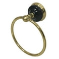 thumbnail image 3 of Kingston Brass BA9114BB 6 in. Water Onyx Towel Ring, Brushed Brass, 3 of 5