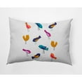 thumbnail image 2 of E by Design Tweets Indoor/Outdoor Lumbar Throw Pillow, 2 of 4