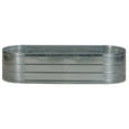 thumbnail image 4 of Grapevine Galvanized Steel Raised Garden Bed, Oval, 48IN, Silver, 4 of 6