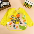 thumbnail image 5 of TureClos Lovely Baby Bibs Infant Long Sleeve Waterproof Baby Feeding Smock Children Plastic Coverall Bib Toddler Scarf, 5 of 5