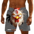 thumbnail image 3 of Pantalones de Cintura Elásticos con Cordón para Playa Y Natación, Tejido de Poliéster Ligero Y Transpirable para Uso Casual Y de Ocio, 3 of 3