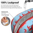 thumbnail image 5 of Lunch Bag Lunch Box for Women Reusable Insulated Lunch Bags,Water-Resistant Lovely Cartoon Crab Cooler Lunch Tote Bag, Large Capacity for Work Travel Picnic, 5 of 6