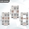 thumbnail image 7 of Yayeee Toggle Light Switch Wall Plate 1-Gang 4.5"x2.7" Home Decorative Outlet Cover, Gray Cat Pattern, 7 of 7