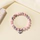 thumbnail image 2 of Pulsera MIXJOY con piedras de jaspe de cebra rosa para 22 cumpleaños, 2 of 7
