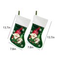 thumbnail image 3 of RXIRUCGD Knitted Christmas Stockings With Pockets Socks For Christmas Decorations, Green, 3 of 7