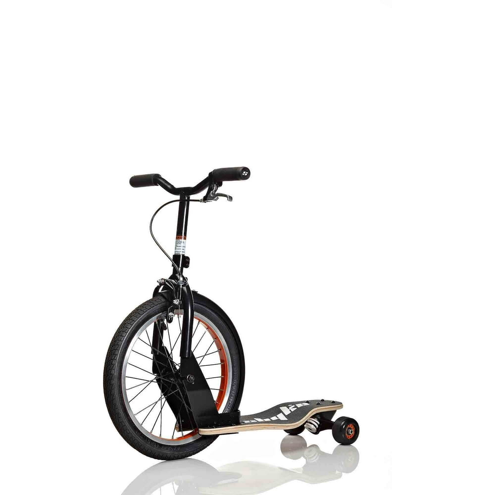 sbyke p20 skateboard bike hybrid kick scooter