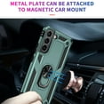 thumbnail image 5 of Compatible with Samsung Galaxy S22 Plus Protective Case,Heavy Duty Shockproof Armor Phone Case with 360° Rotating Metal Ring Holder Kickstand Military Grade Protection Rugged Cover,Darkgreen, 5 of 8