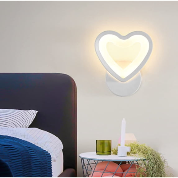 LINLIN LED Wall Light Indoor Wall Sconce Wall Lamp Modern Minimalist Acrylic Lampshade for Living Room Bedroom Bedside Bathroom Room Hallway Stairs