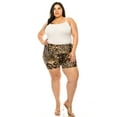 thumbnail image 2 of Women's Casual Plus Size Shorts High Waist Stretchy Biker Fit, 2 of 5