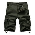 thumbnail image 1 of Ketyyh-chn99 Men's Cargo Pants Summer Drawstring Fashion Fall Men's Summer Fashion And Leisure Pants With Multi-pocket Solid Color Overalls Army Green,XL, 1 of 5