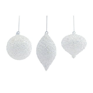 Winter Woodlands Large White and Silver Ornament Set | OrnamentallyYou