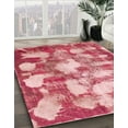 thumbnail image 3 of Ahgly Company Machine Washable Indoor Rectangle Abstract Pastel Pink Area Rugs, 8' x 12', 3 of 7