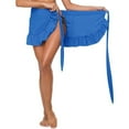 thumbnail image 3 of Women's Swimming Skirt High Waist Elastic Pleated Beach Holiday Swimming Pool, 3 of 5