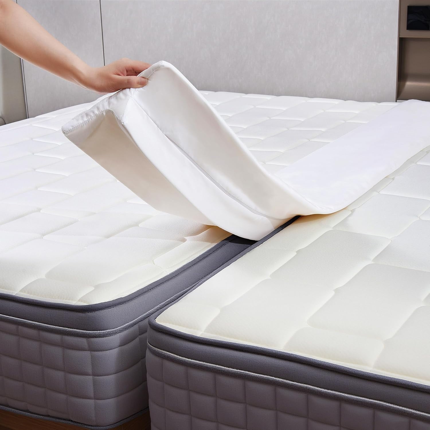 75” Split King Gap Filler for Adjustable Bed, Close Mattress Gap | Firm Support Twin to King Converter, Bed Bridge Fits 1.5”-3”Gaps, Fit Master Bedroom, Guest Room, Hotel & Rentals