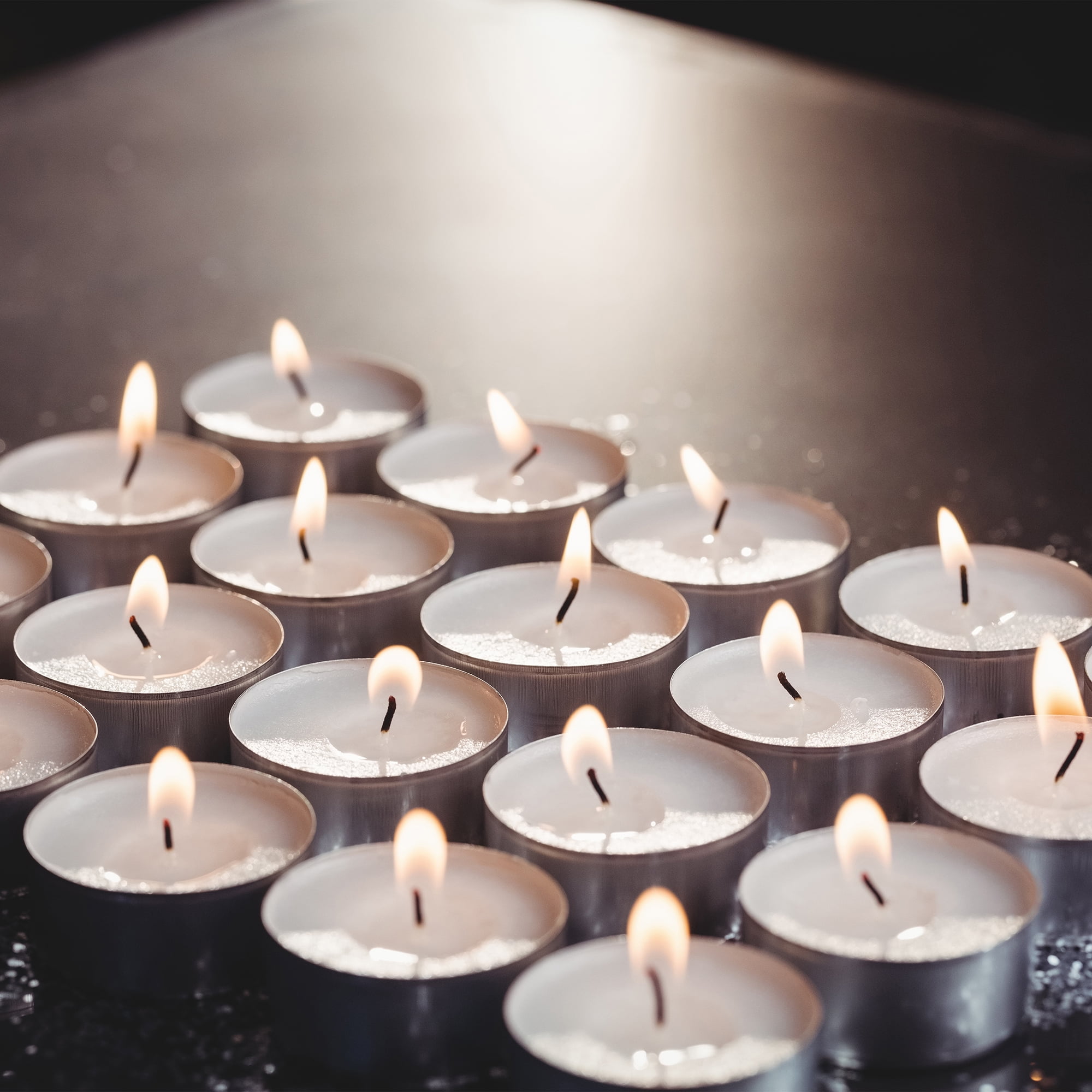White Lumabase 313100 100 Count Extended Burn Tea Light Candles