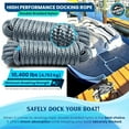 thumbnail image 5 of WavesRx 5/8” x 25’ (2PK) High-Performance Dock Lines for Large Boats up to 45ft | Premium Mooring & Docking Rope | Marine-Grade Double Braided Nylon - Best UV & Saltwater Resistance, 5 of 7
