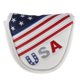 thumbnail image 1 of PU Golf Mallet Headcover Cierre Mazo Putter Golf Head Guard - 14x12cm Macarena Cubierta de cabeza de mazo de golf, 1 of 7