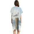 thumbnail image 3 of BZSMCE Women Creatively Seagull Sentinels Print Beach Cover-ups Size:S-2XL, 3 of 7