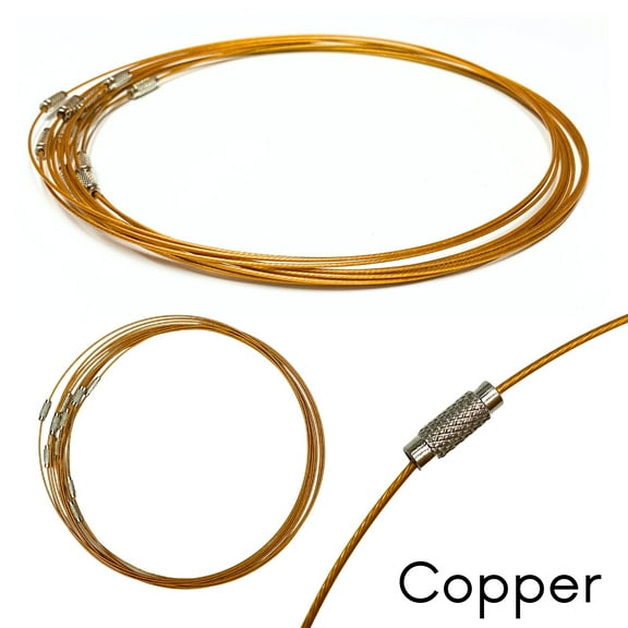 Stainless Steel Choker Necklace Chains - 12 Pack of Jewelry Making Necklace Cords