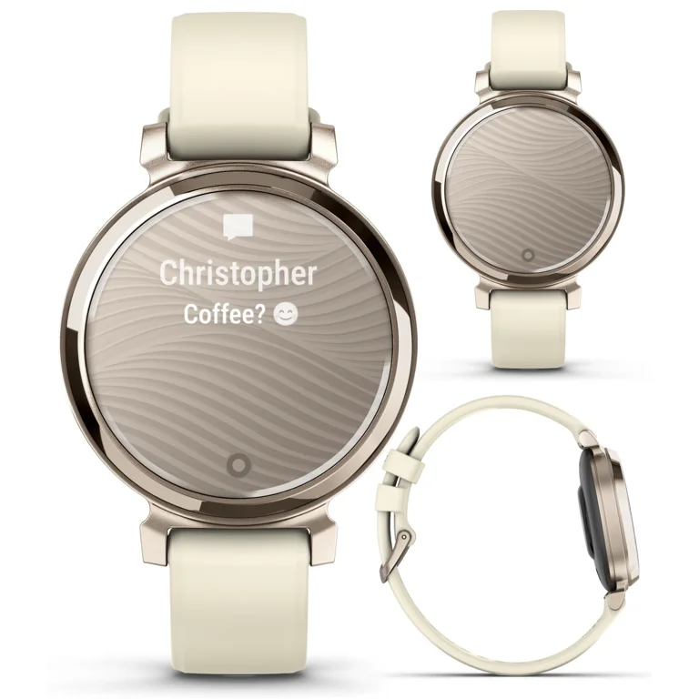 時計 GARMIN Lily2 Sport / Cream Gold Garmin Lily 2 Smartwatch - Cream Gold, Heart Rate Tracker, 5 Days