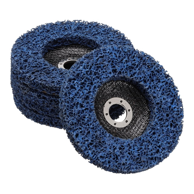 Uxcell 5 Pcs Roues Dénudées 6"x7/8 Pouces pour Moulin d'Angle Bleu