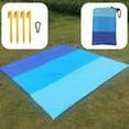 thumbnail image 3 of Manta de playa XXL manta de picnic al aire libre impermeable 210 x 200 cm estera ultraligera, 3 of 6