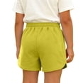 thumbnail image 4 of BLTIBY Girls Boys Athletic Shorts Casual Elastic Waist Drawstring Kids Summer Loose Versatile Workout Running Shorts with Pockets Green 5-6Years, 4 of 8