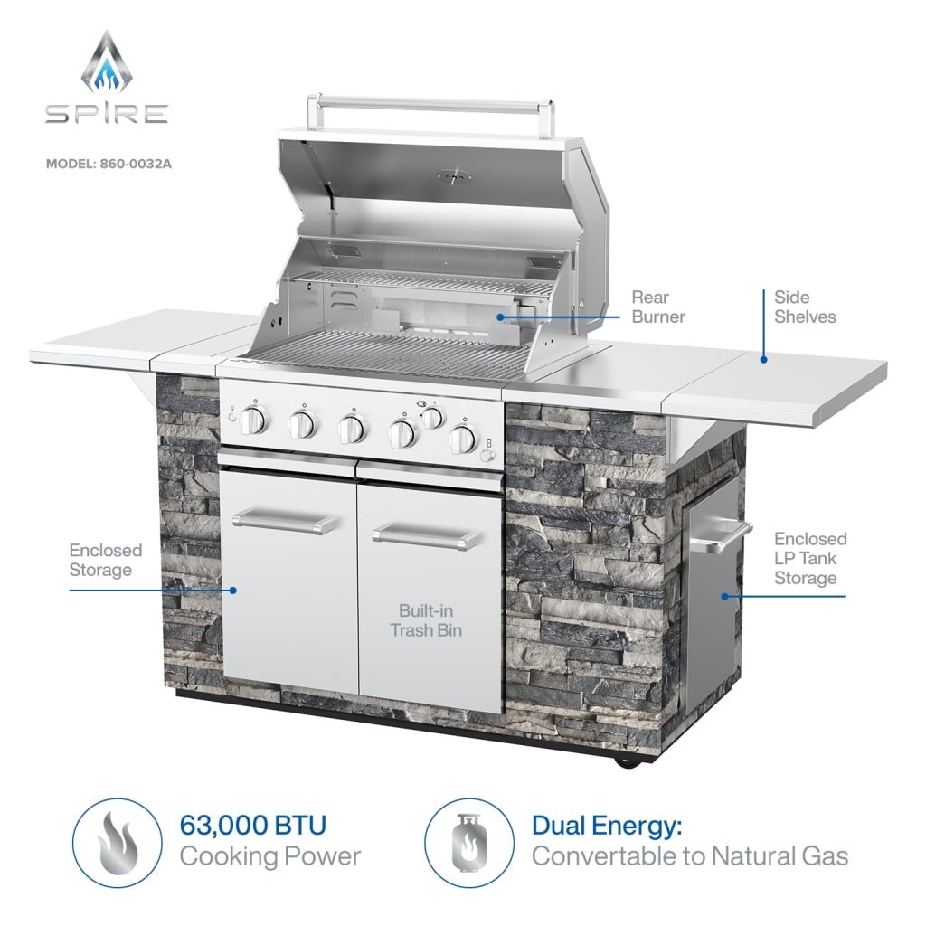 Stone Island Grill Kitchenaid Burner Gas Grill KitchenAid Stone