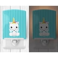 thumbnail image 2 of Unicorn on Blue Stripes Ceramic Night Light, 2 of 2