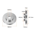 thumbnail image 2 of Single Groove Pulley 18mm Fixed Bore 80mm Outer Diameter Aluminum Alloy for Drilling Machine 6mm PU Round Belt, 2 of 5