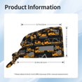 thumbnail image 6 of Kdxio Yellow Excavator Pattern Turban Hat for Women Men Comfortable Adjustable Cleaning Working Cap with Sweatband, 6 of 8