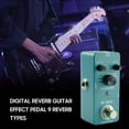 thumbnail image 4 of M-VAVE Portable 9-Mode Digital Reverb Guitar Effects Pedal - Compact Metal Stompbox with Type-C Interface, 1/4" I/O Jacks, 9V Power (Replaces I3749) - Ideal for Electric Guitar Players (Power Adapter, 4 of 6