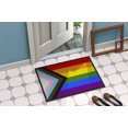 thumbnail image 4 of Caroline's Treasures CK8014JMAT Gay Pride Progress Pride Doormat 24x36, 36"L x 24"W, multicolor, 4 of 4