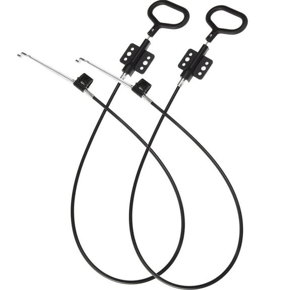 2pcs Metal Recliner Spring Cable Pull Handle D Ring Replacement for Universal Sofa and Couch Black