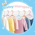 thumbnail image 7 of Allhall 100 Pcs Baby Hangers for Closet, Plastic Kids Hangers for Nursery, Ultra Slim and Space Saving, Non-Slip Laundry Infant Hanger for Newborn Toddler Clothes, 7 of 7