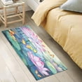 thumbnail image 4 of Bath Mat, Soft Absorbent Bath Rug, Lotus Painting Bath Mats for Bathroom, Living Room Bedroom Home Floor Mat, Bath Mat for Tub Non Slip 20 x 39 Inch Home Decor, 4 of 7