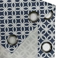 thumbnail image 4 of Ambesonne Navy Grommet Curtain, Marine Life Woven Composition, 50" x 72", Navy Blue and White, 4 of 6