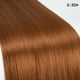 thumbnail image 1 of Zhuge Extensión de cola de caballo larga trenzada con lazo para el cabello Extensiones de cabello de cola de caballo trenzada recta de color negro oscuro para uso diario de mujeres, naranja oscuro, 1 of 5