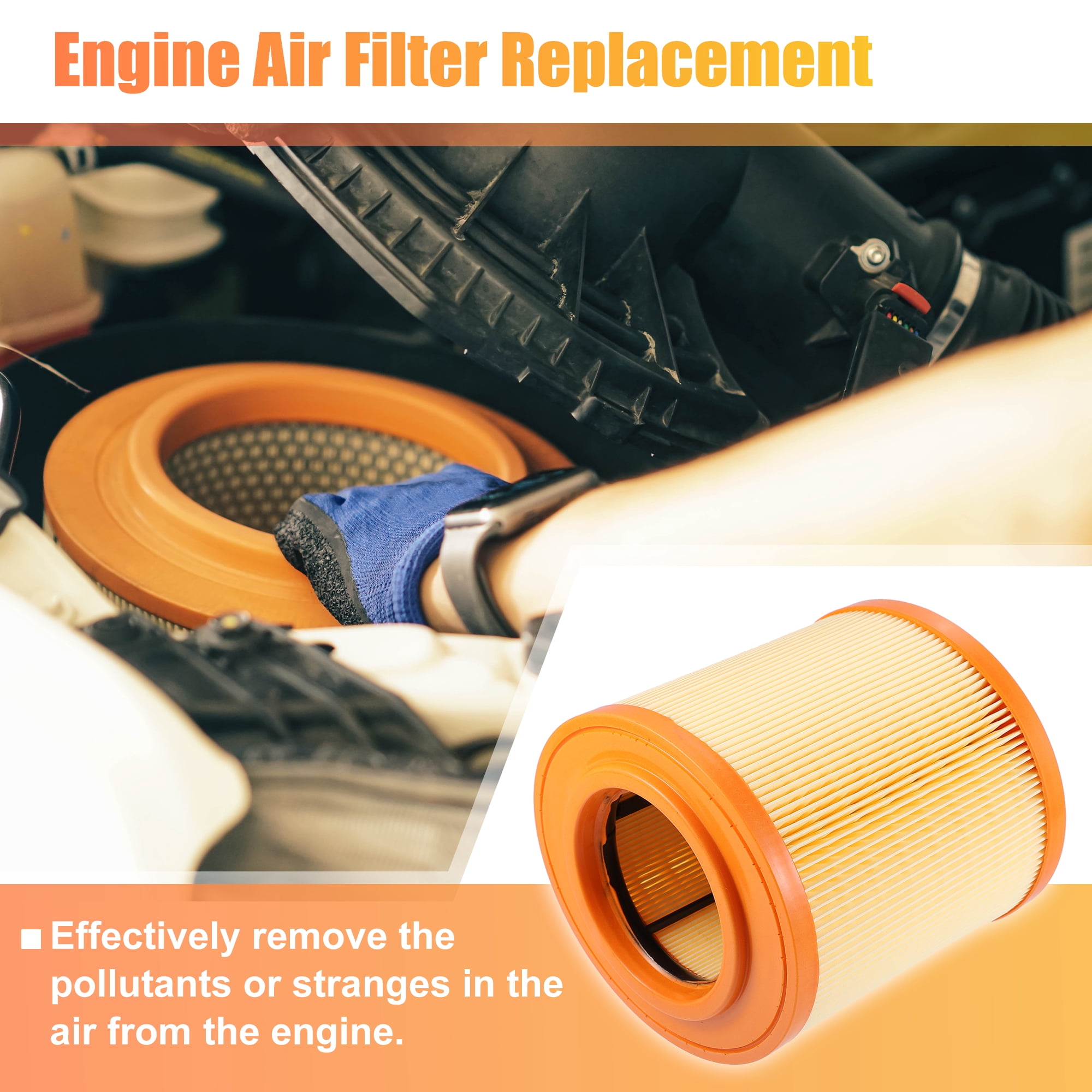 Unique Bargains Car Engine Air Filter for Chevrolet Cruze and for Cadillac ATS 13367308